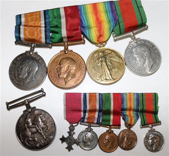 Set 1st WW medals & dress medals & a Naval medal